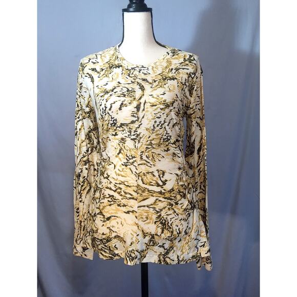 Proenza Schouler Striped / Animal Print Top - Picture 1 of 8